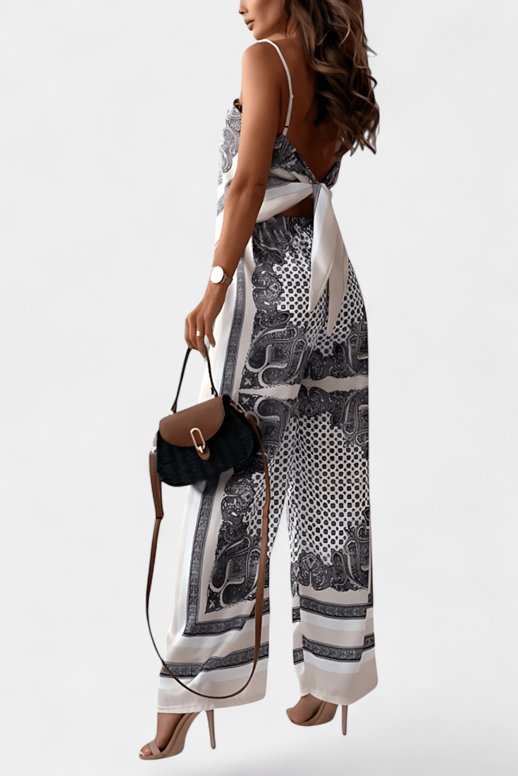 Anna Paisley Tie - Back Co - Ord Set - Lora Toronto