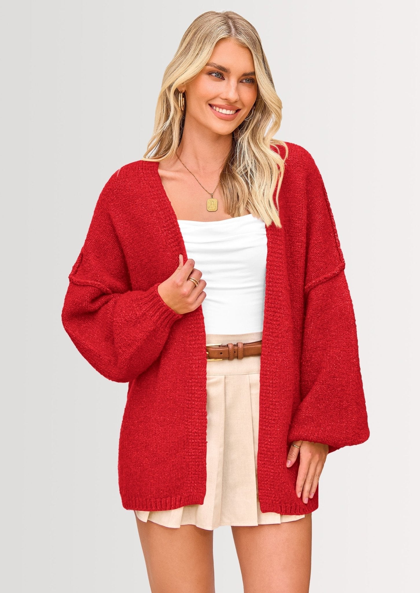 Aria | Oversized Knit Cardigan Sweater - Lora Toronto