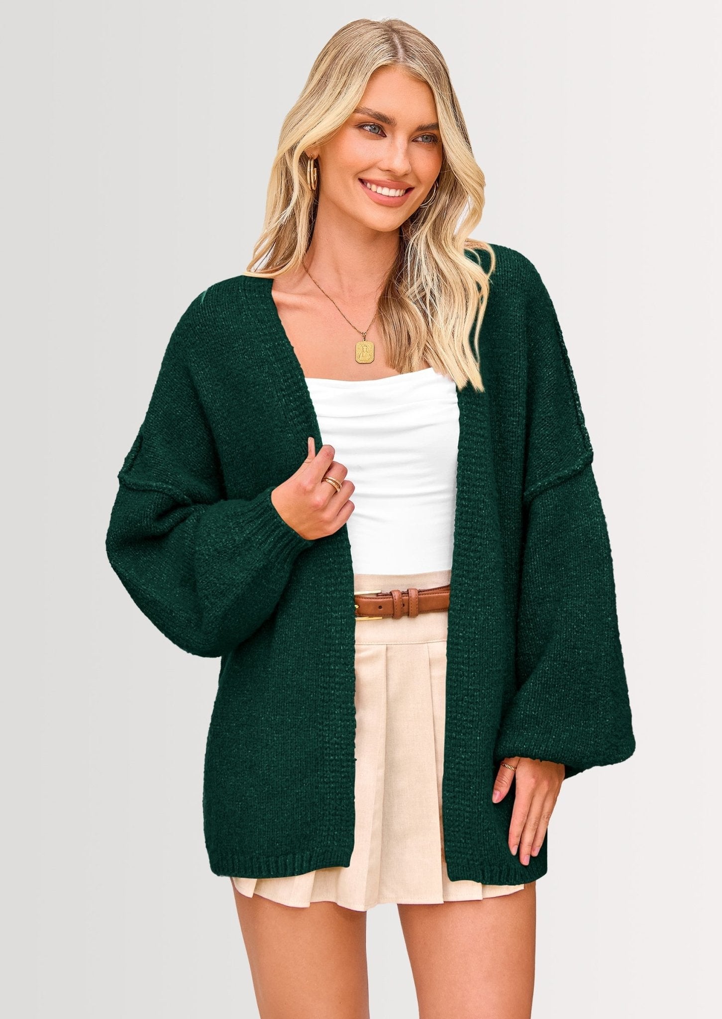 Aria | Oversized Knit Cardigan Sweater - Lora Toronto