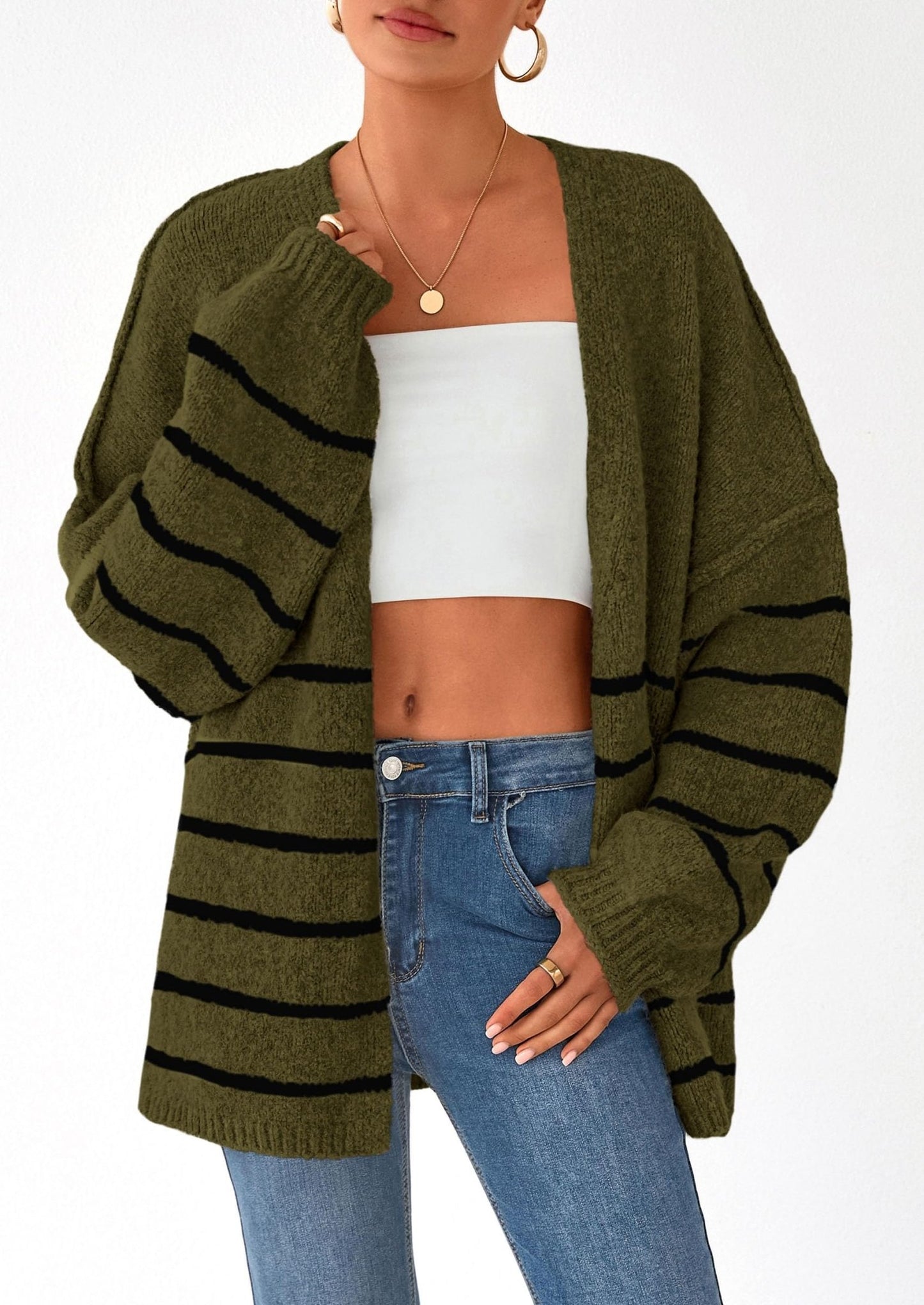 Aria | Oversized Knit Cardigan Sweater - Lora Toronto
