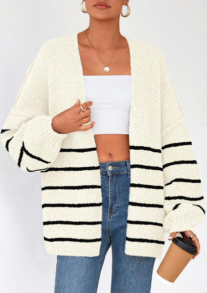 Aria | Oversized Knit Cardigan Sweater - Lora Toronto