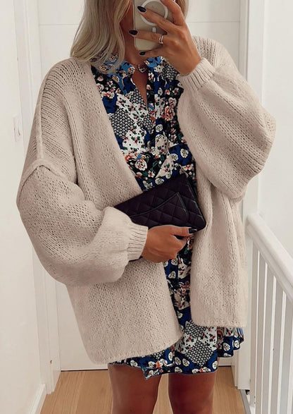 Aria | Oversized Knit Cardigan Sweater - Lora Toronto