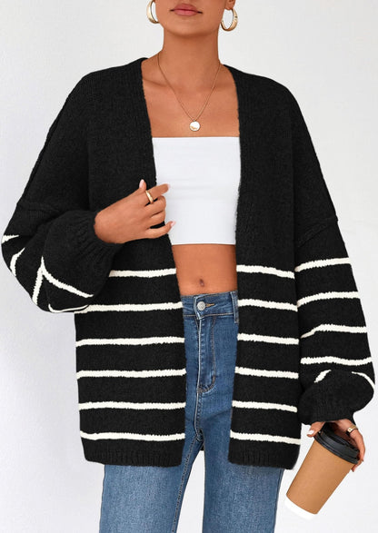 Aria | Oversized Knit Cardigan Sweater - Lora Toronto