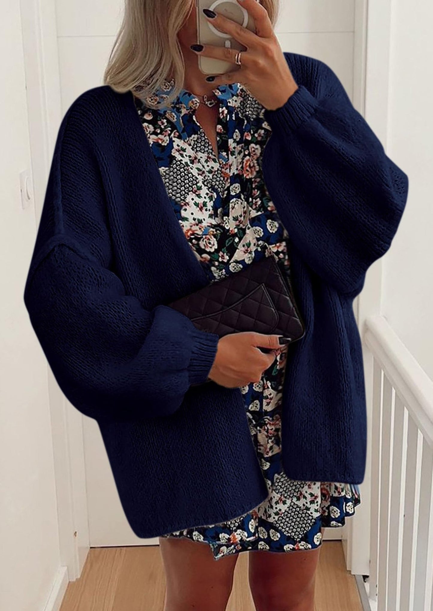 Aria | Oversized Knit Cardigan Sweater - Lora Toronto