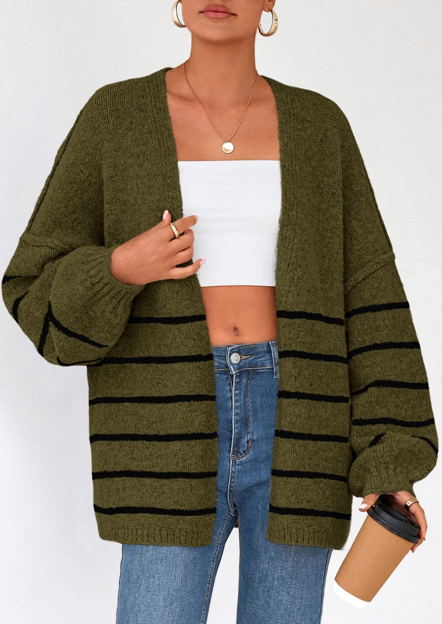 Aria | Oversized Knit Cardigan Sweater - Lora Toronto