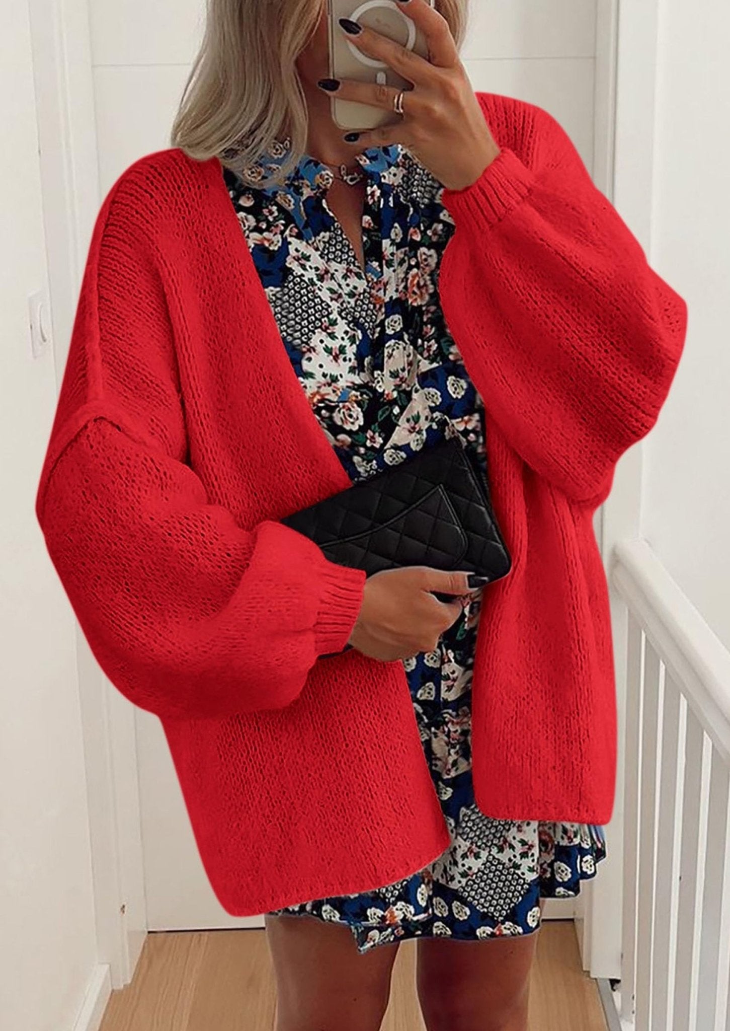 Aria | Oversized Knit Cardigan Sweater - Lora Toronto