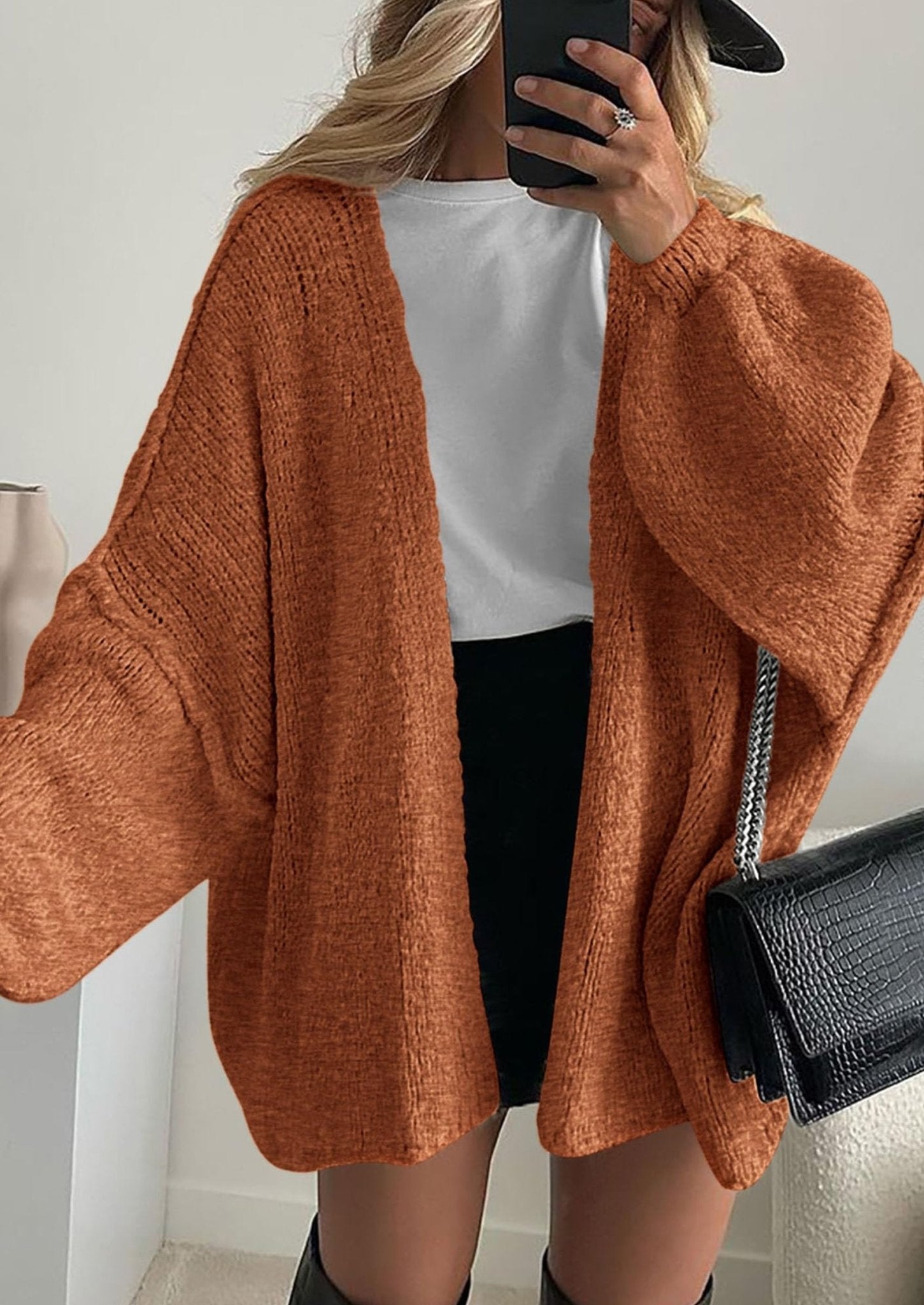 Aria | Oversized Knit Cardigan Sweater - Lora Toronto
