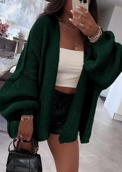 Aria | Oversized Knit Cardigan Sweater - Lora Toronto