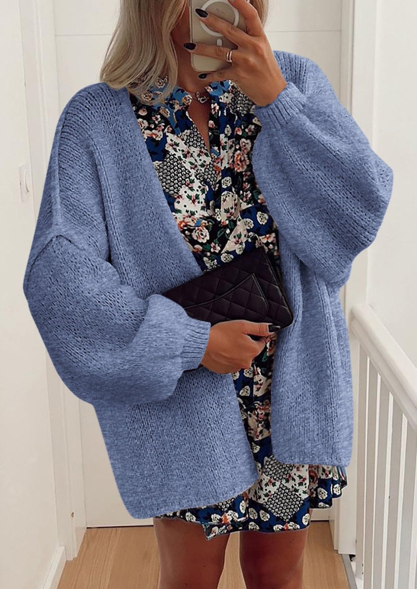 Aria | Oversized Knit Cardigan Sweater - Lora Toronto