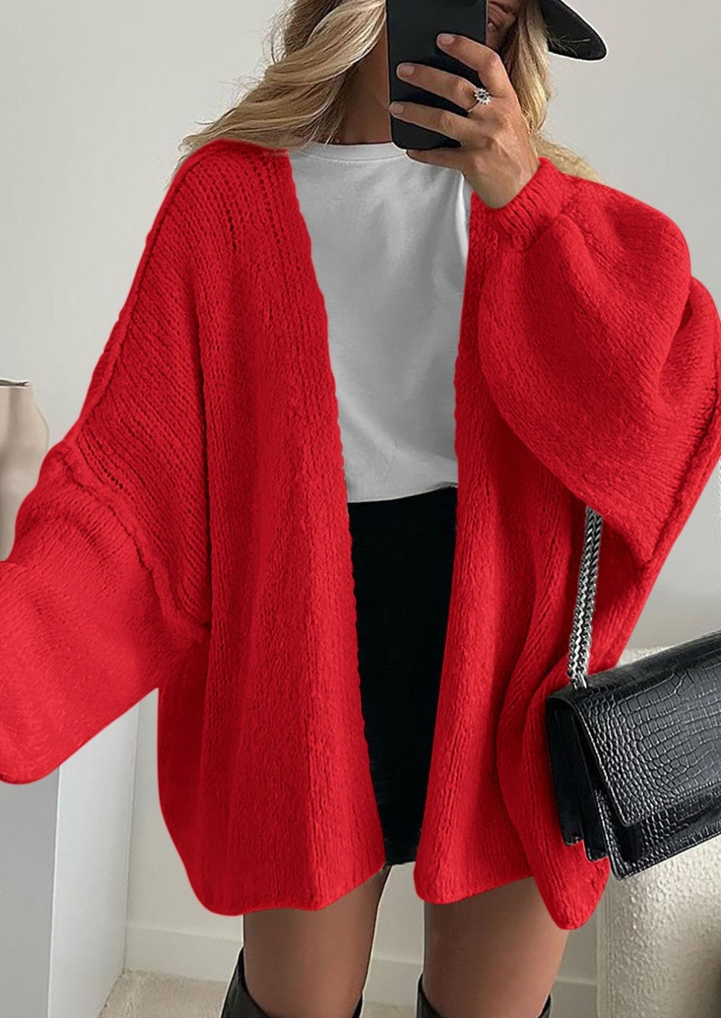 Aria | Oversized Knit Cardigan Sweater - Lora Toronto