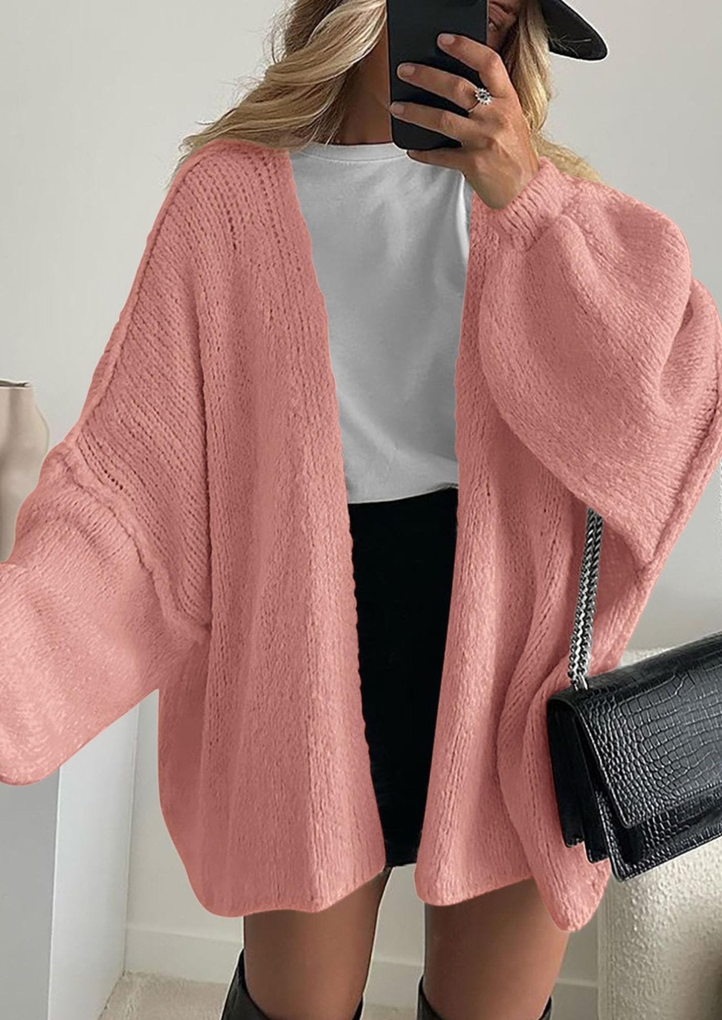 Aria | Oversized Knit Cardigan Sweater - Lora Toronto