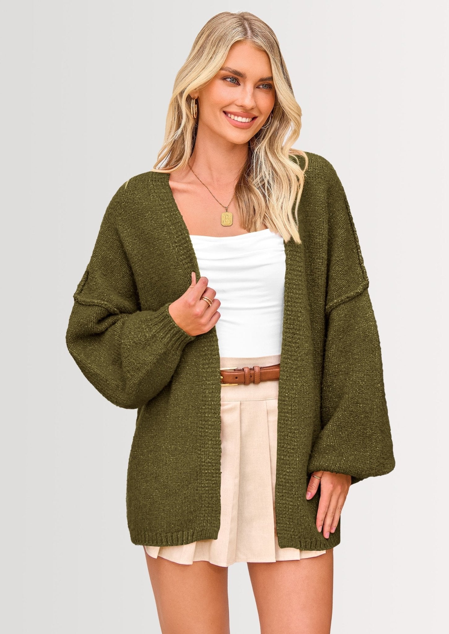 Aria | Oversized Knit Cardigan Sweater - Lora Toronto