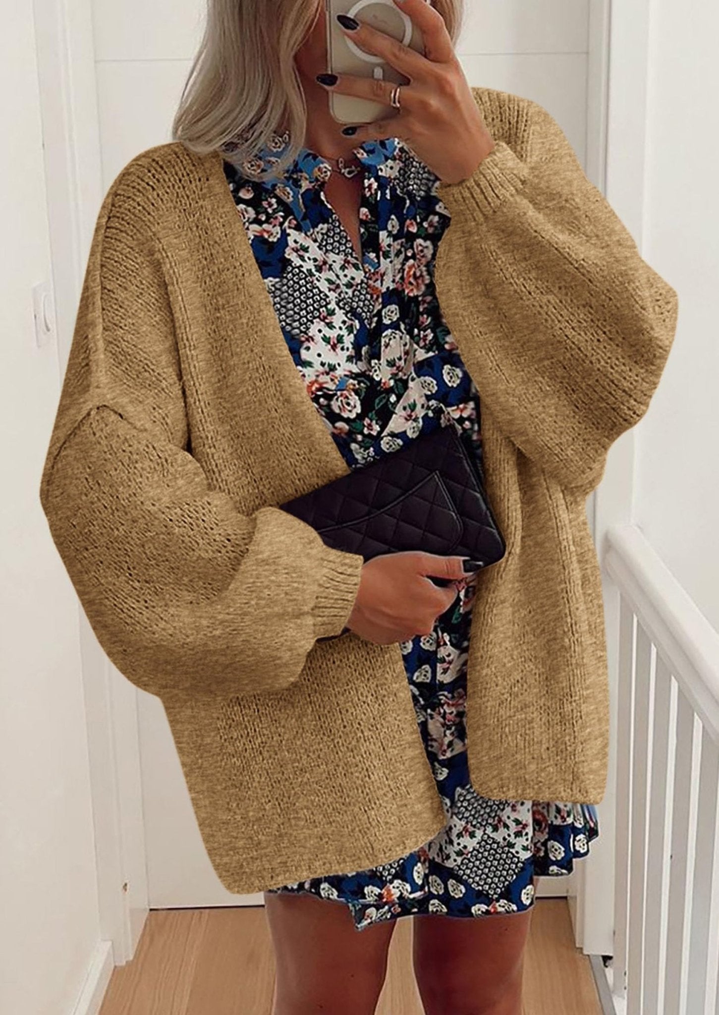 Aria | Oversized Knit Cardigan Sweater - Lora Toronto