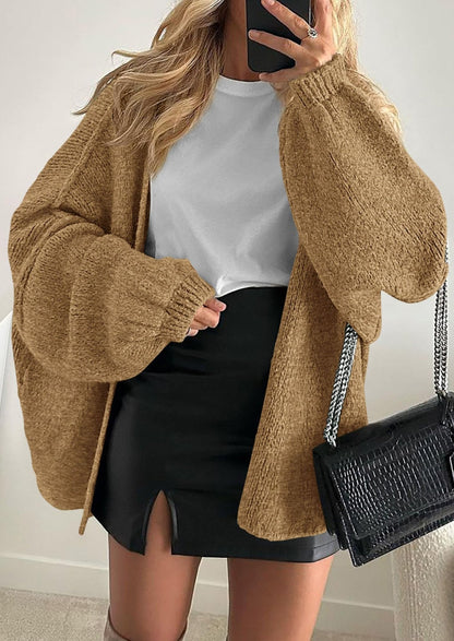 Aria | Oversized Knit Cardigan Sweater - Lora Toronto