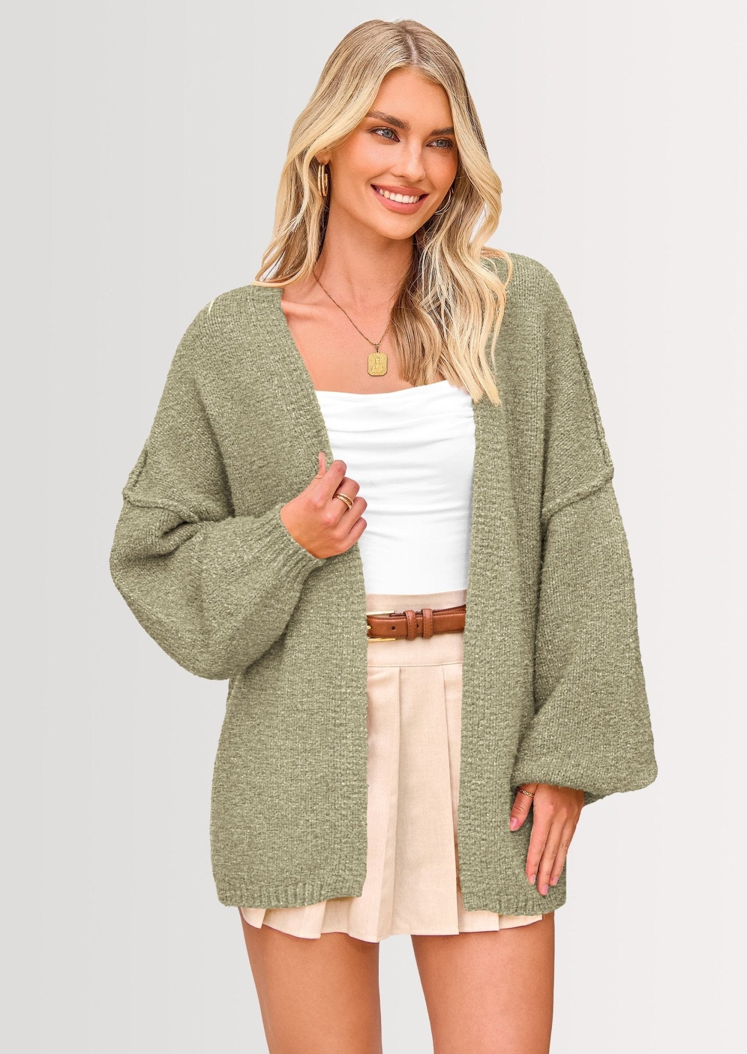 Aria | Oversized Knit Cardigan Sweater - Lora Toronto
