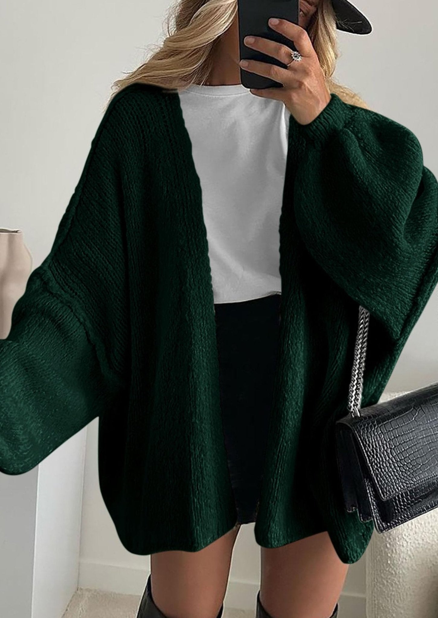 Aria | Oversized Knit Cardigan Sweater - Lora Toronto