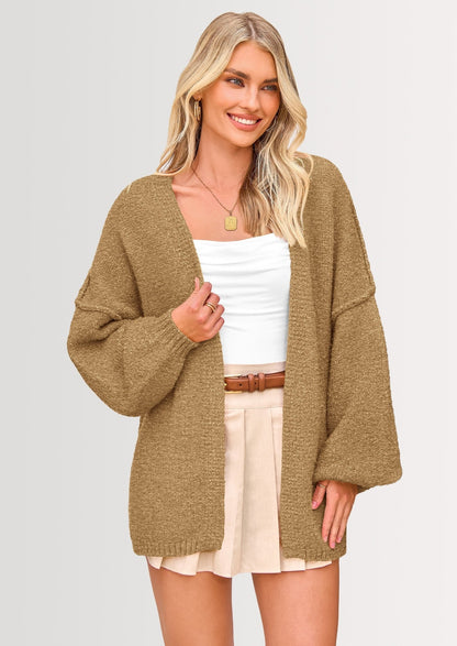 Aria | Oversized Knit Cardigan Sweater - Lora Toronto