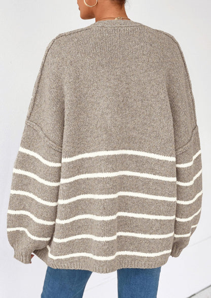 Aria | Oversized Knit Cardigan Sweater - Lora Toronto