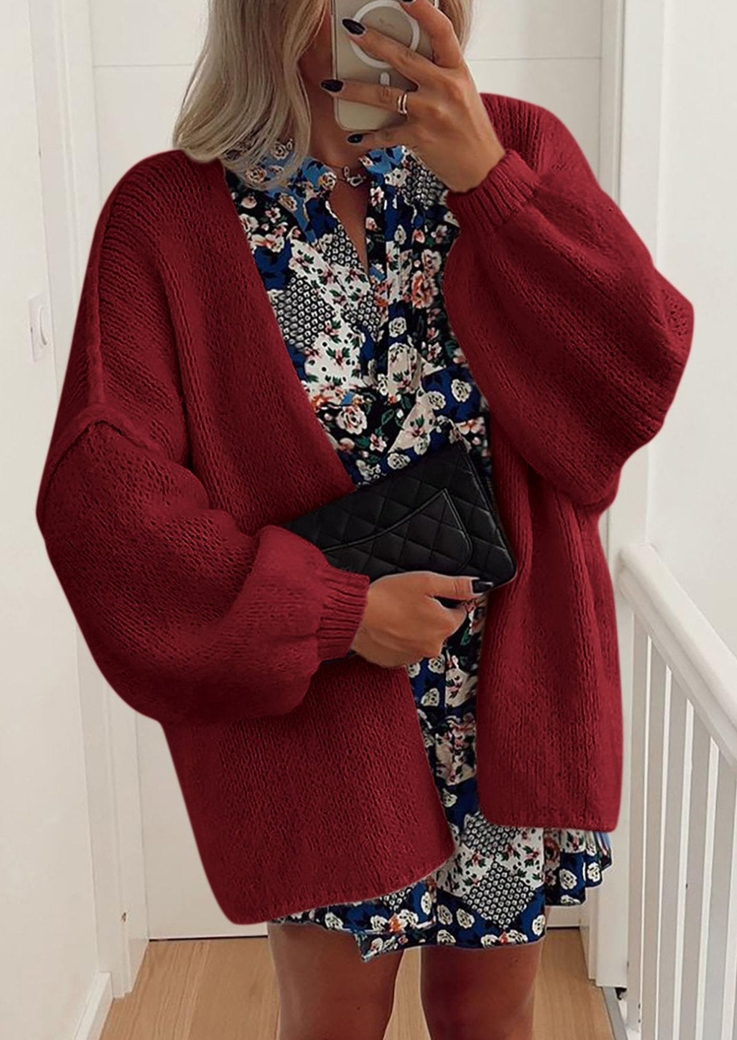 Aria | Oversized Knit Cardigan Sweater - Lora Toronto