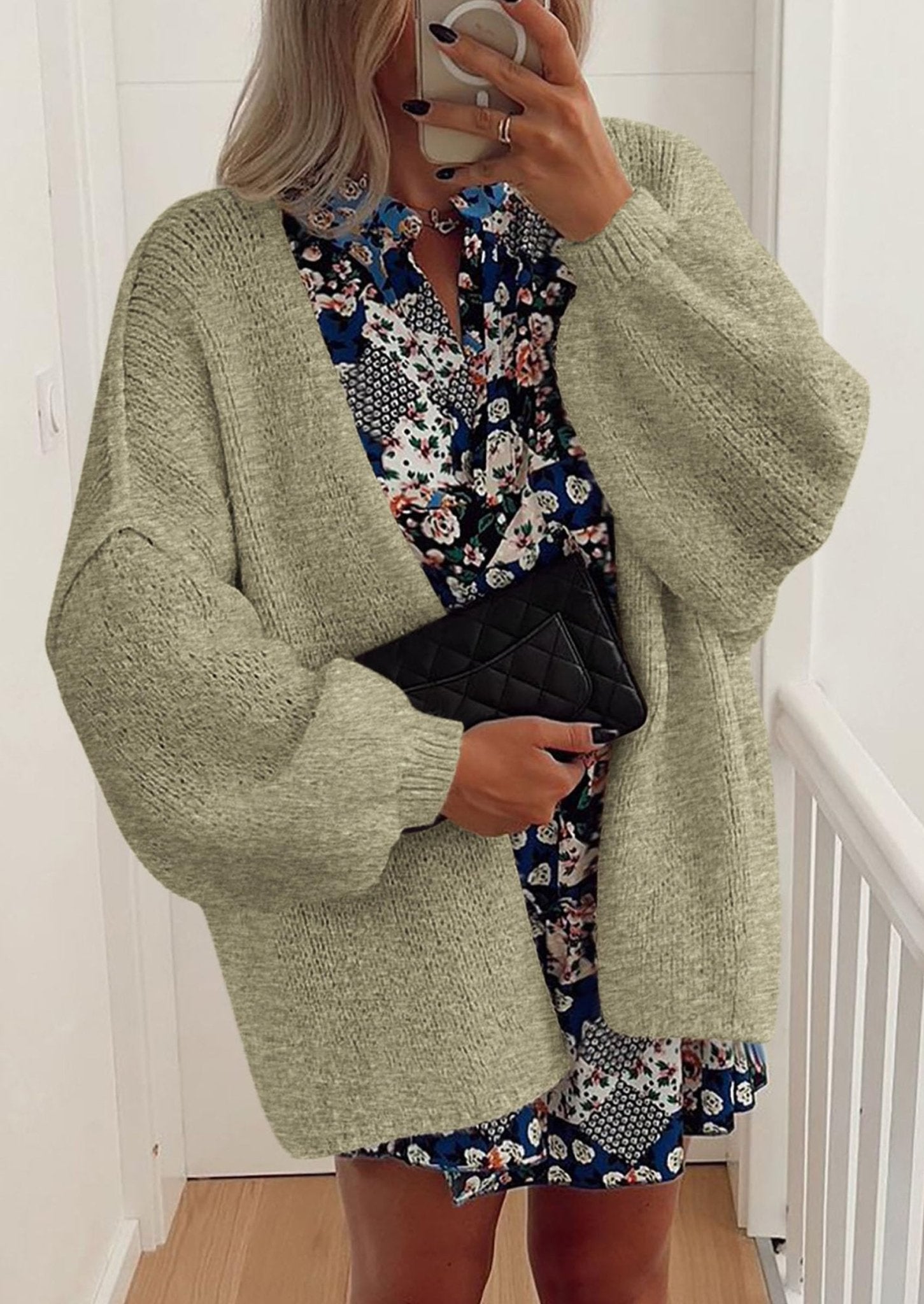 Aria | Oversized Knit Cardigan Sweater - Lora Toronto