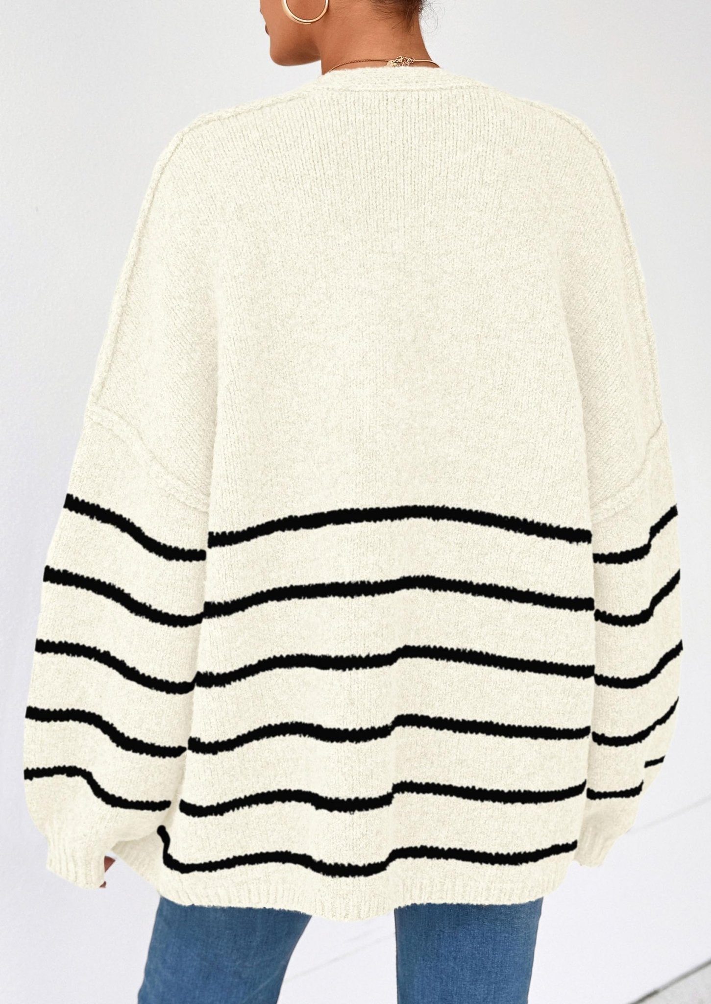 Aria | Oversized Knit Cardigan Sweater - Lora Toronto