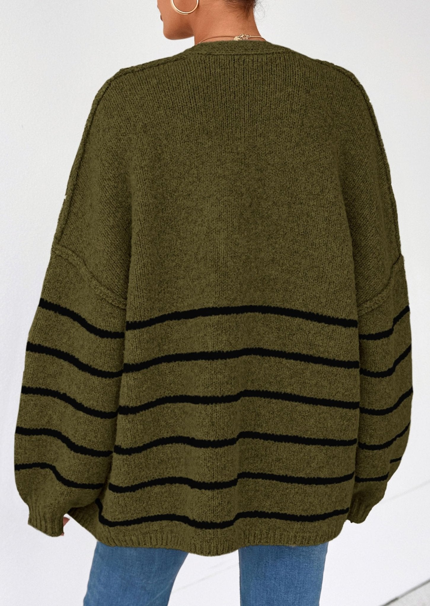Aria | Oversized Knit Cardigan Sweater - Lora Toronto