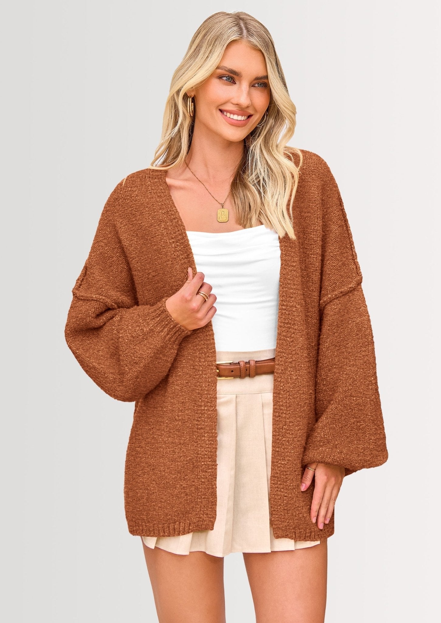 Aria | Oversized Knit Cardigan Sweater - Lora Toronto