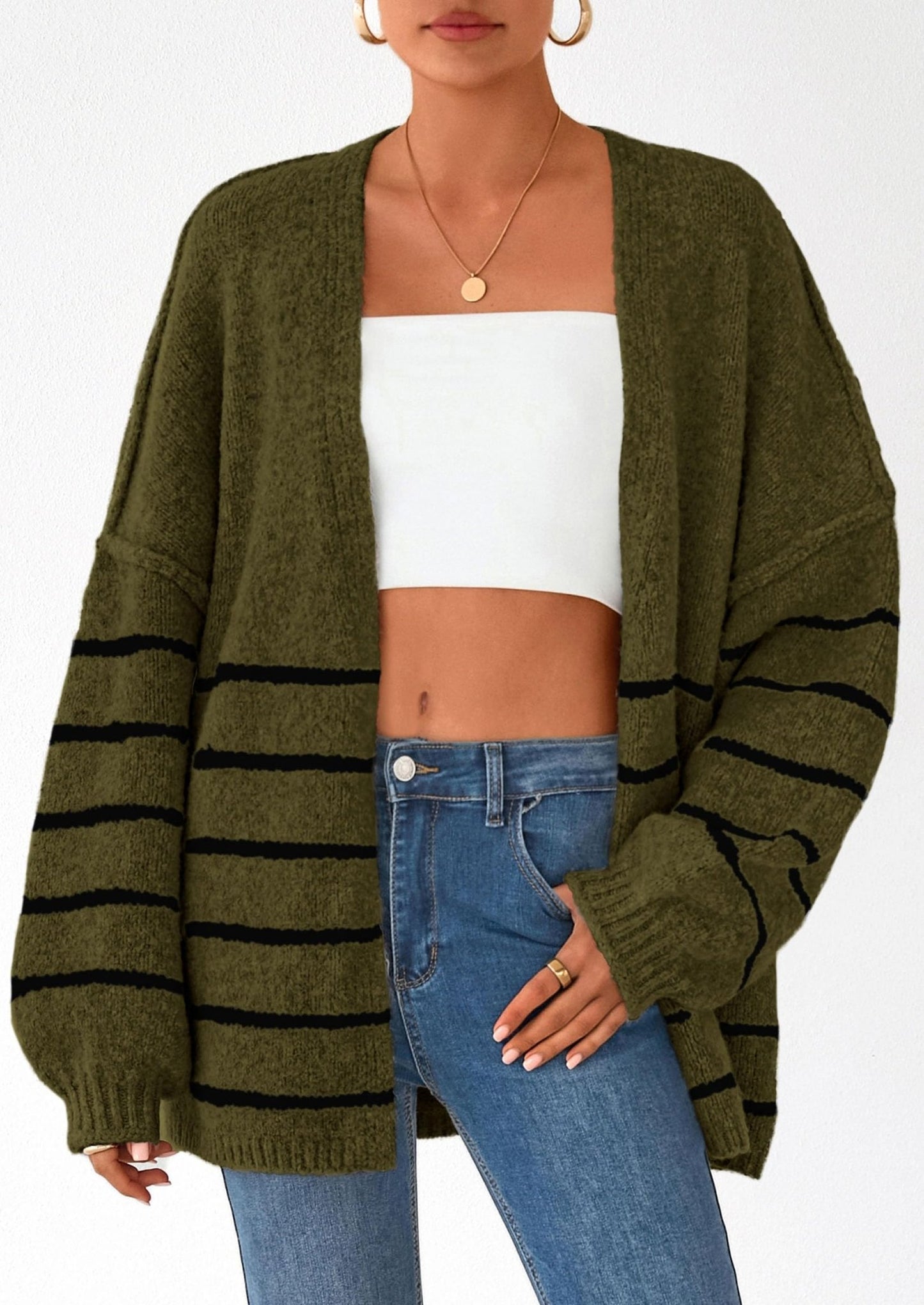 Aria | Oversized Knit Cardigan Sweater - Lora Toronto