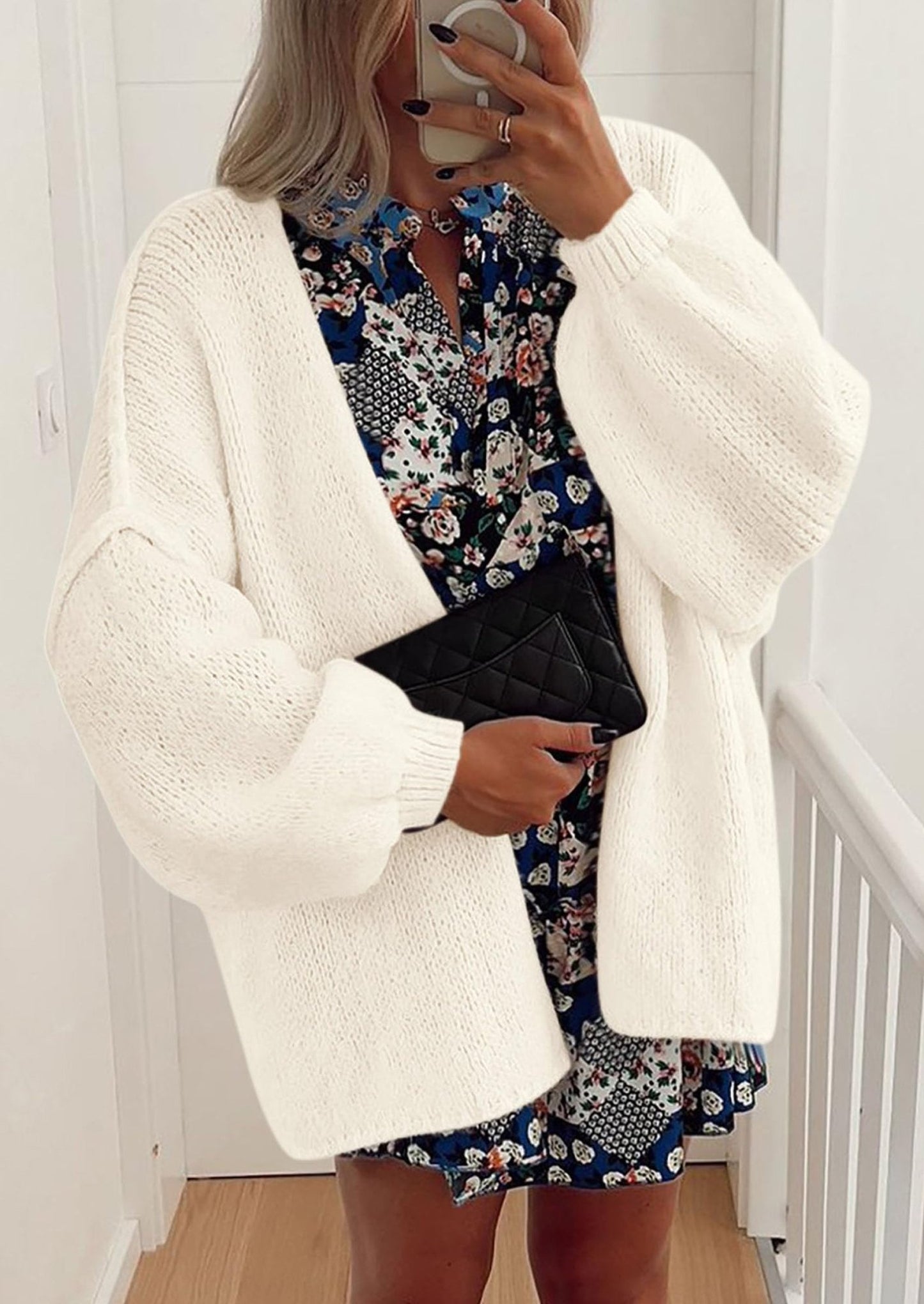 Aria | Oversized Knit Cardigan Sweater - Lora Toronto