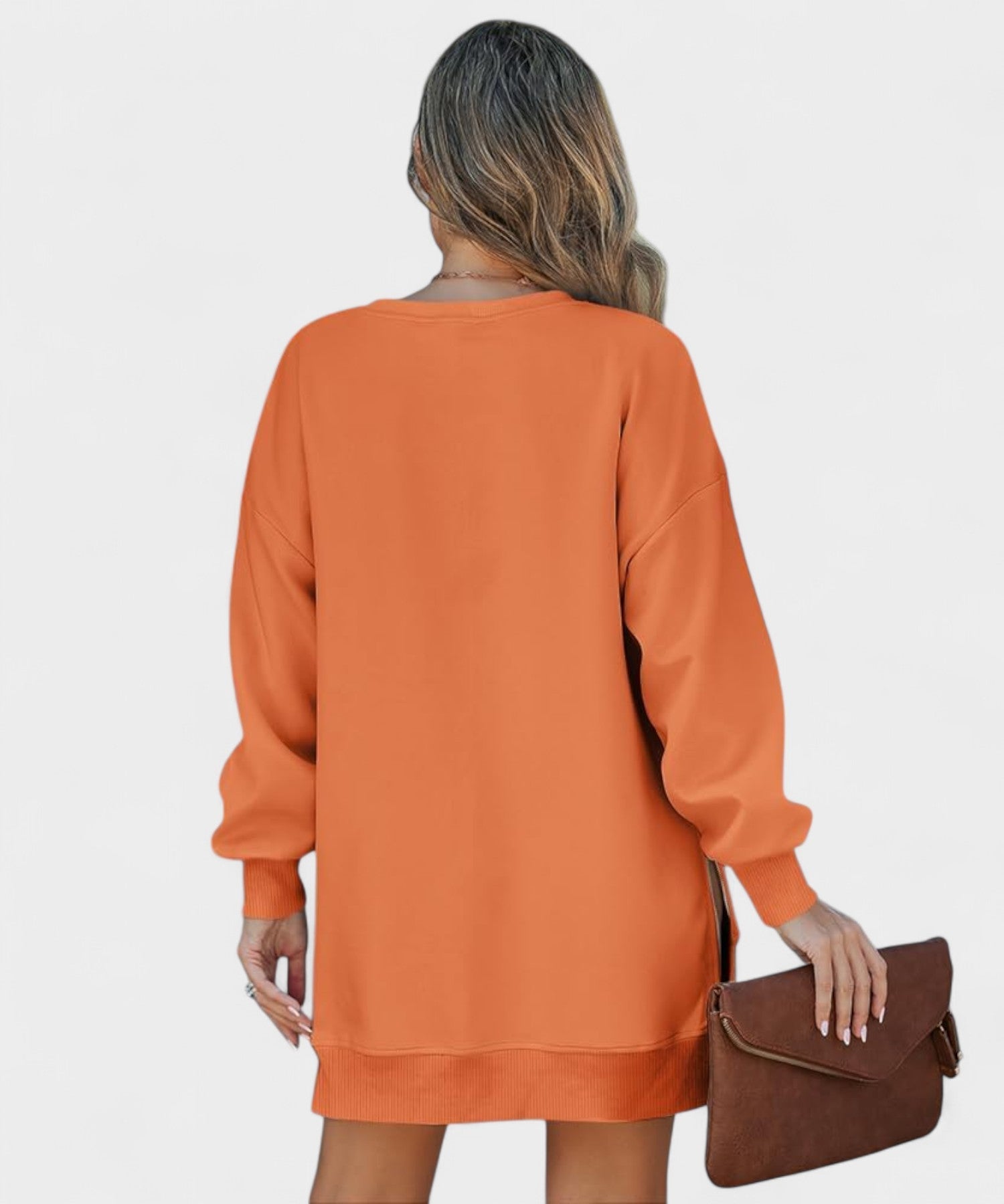 Aria | Oversized Zip - Slit Sweatshirt - Lora Toronto