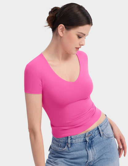 Aria | Second - Skin V - Neck Top - Lora Toronto