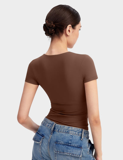 Aria | Second - Skin V - Neck Top - Lora Toronto