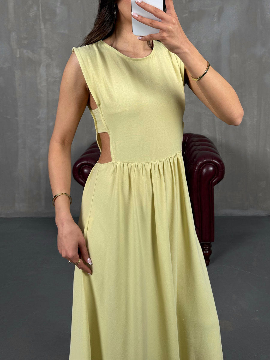 Delina Cut-Out Maxi Dress