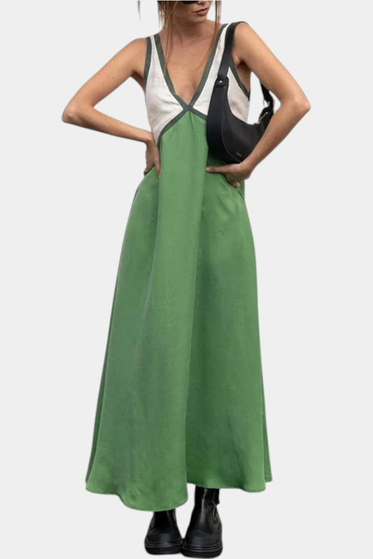 Diamond Lightweight V-Neck Maxi Dress