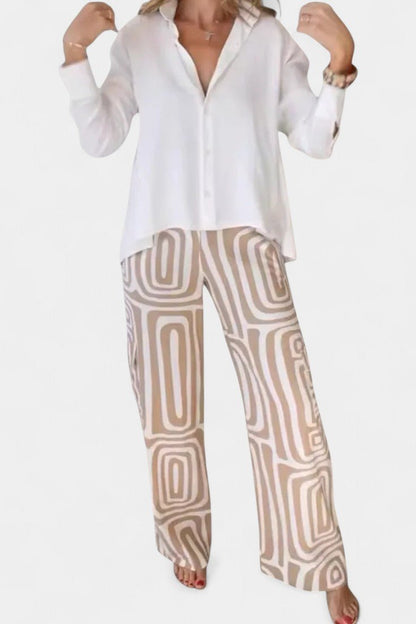 Calla Long - Sleeve Two - Piece Set - Lora Toronto