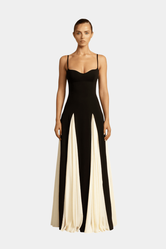 Catalina | Two - Tone Maxi Dress - Lora Toronto