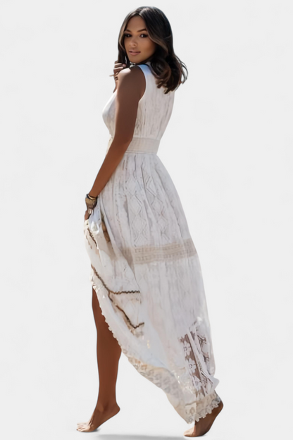 Melina Boho Lace Maxi Dress