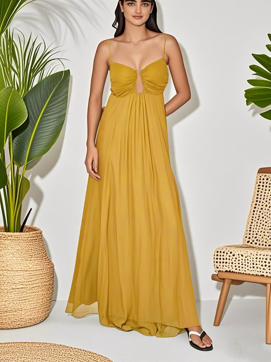 Eden Breeze Elegant Strap Maxi Dress