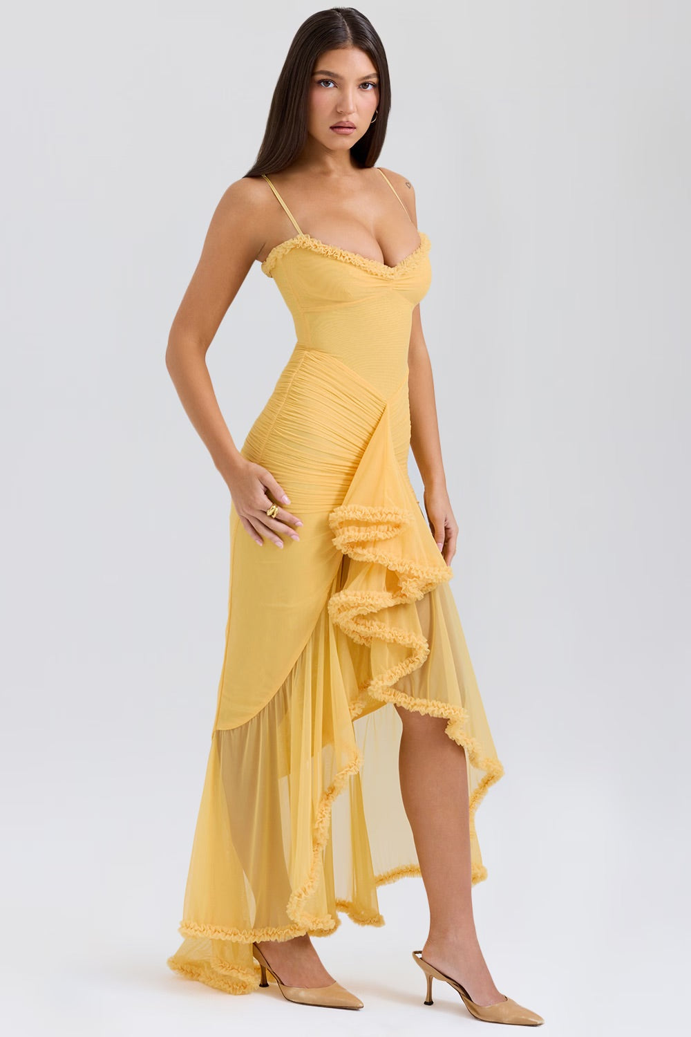 Roxanne Strapless Tiered Dress