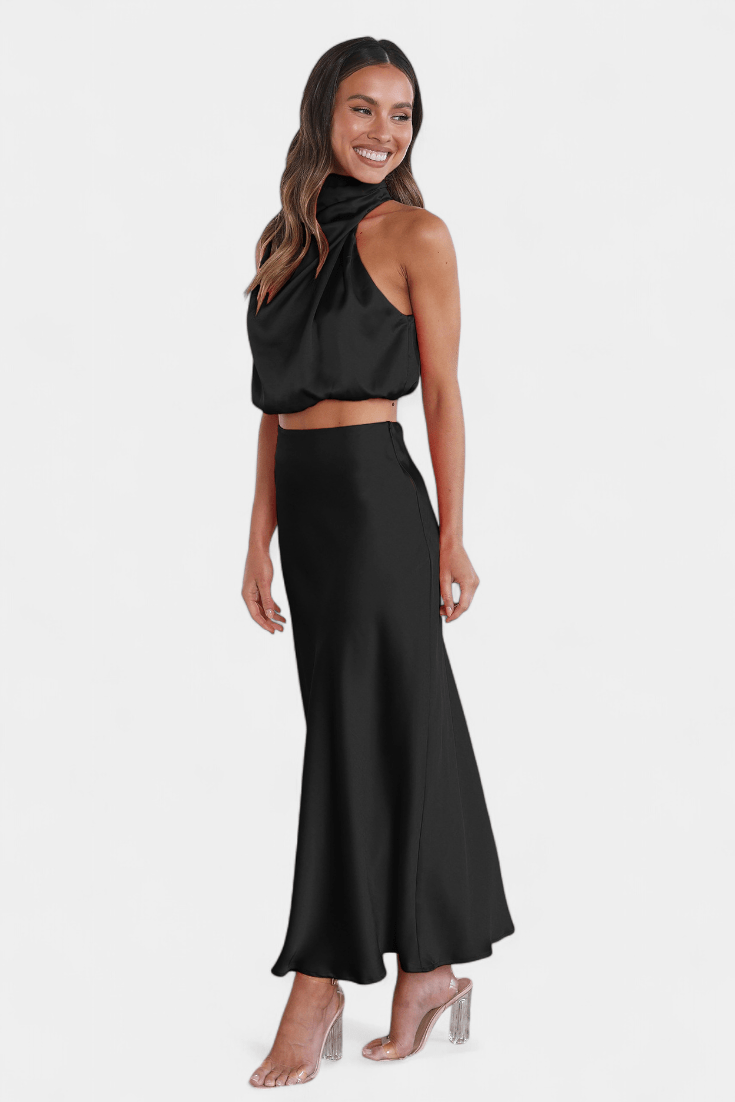 Hanna Asymmetric Top & Skirt Set - Lora Toronto