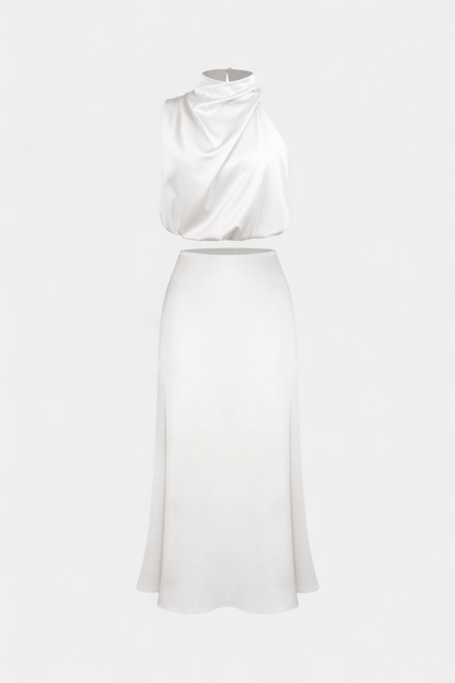 Hanna Asymmetric Top & Skirt Set - Lora Toronto