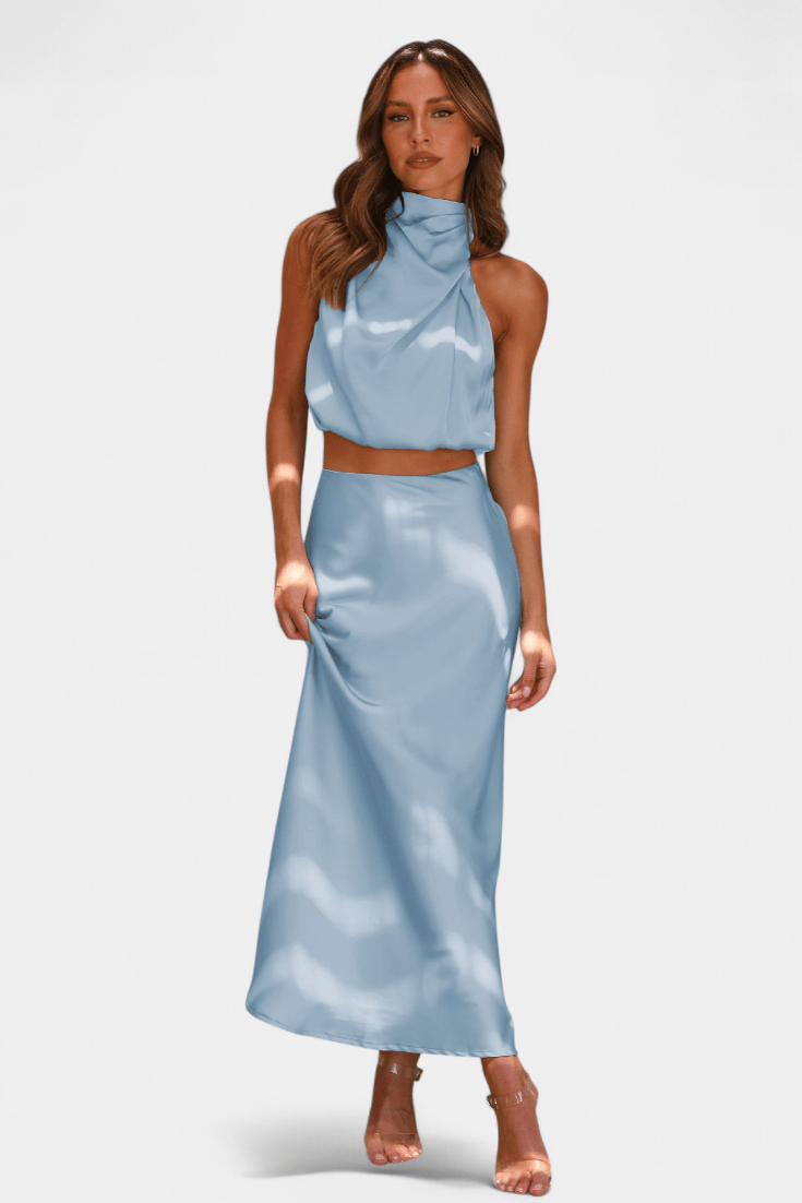 Hanna Asymmetric Top & Skirt Set - Lora Toronto