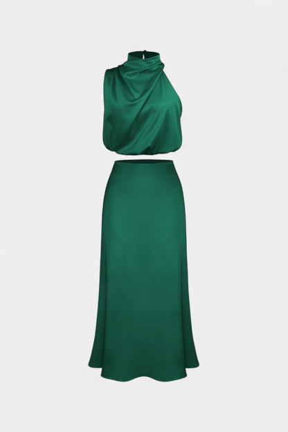 Hanna Asymmetric Top & Skirt Set - Lora Toronto
