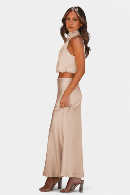 Hanna Asymmetric Top & Skirt Set - Lora Toronto