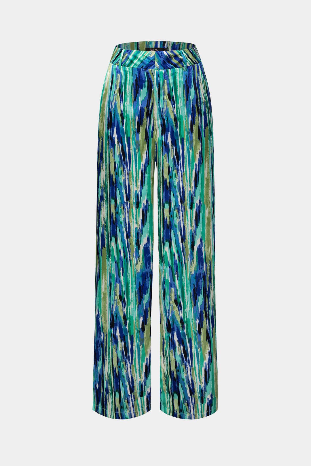 Inna Marble Print High - Waisted Straight Leg Pants - Lora Toronto