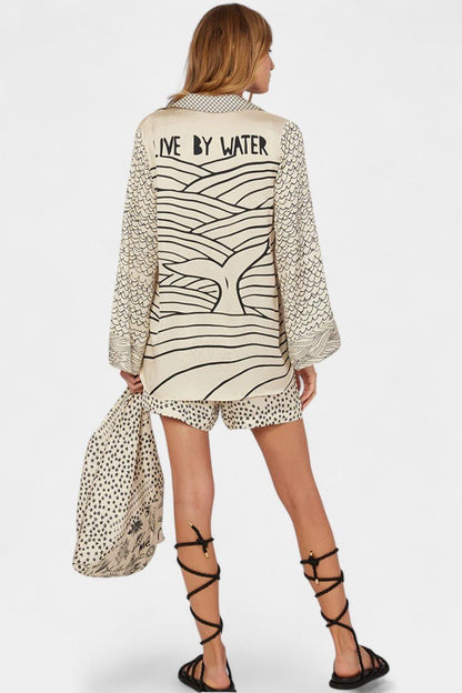 Jayla Printed Shirt and Shorts Set - Lora Toronto