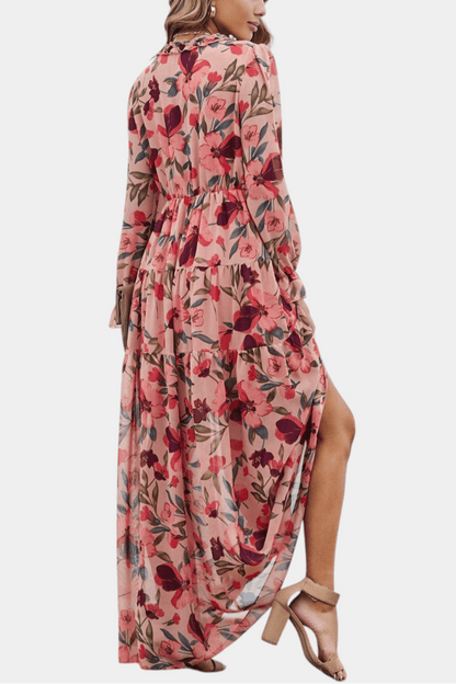 Keti | Long - Sleeve Floral Maxi Dress - Lora Toronto