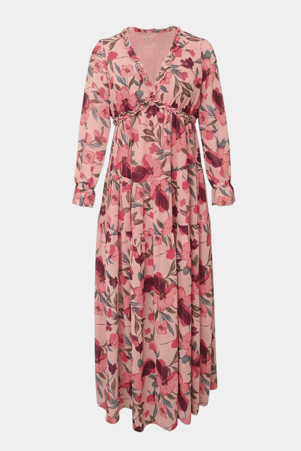 Keti | Long - Sleeve Floral Maxi Dress - Lora Toronto