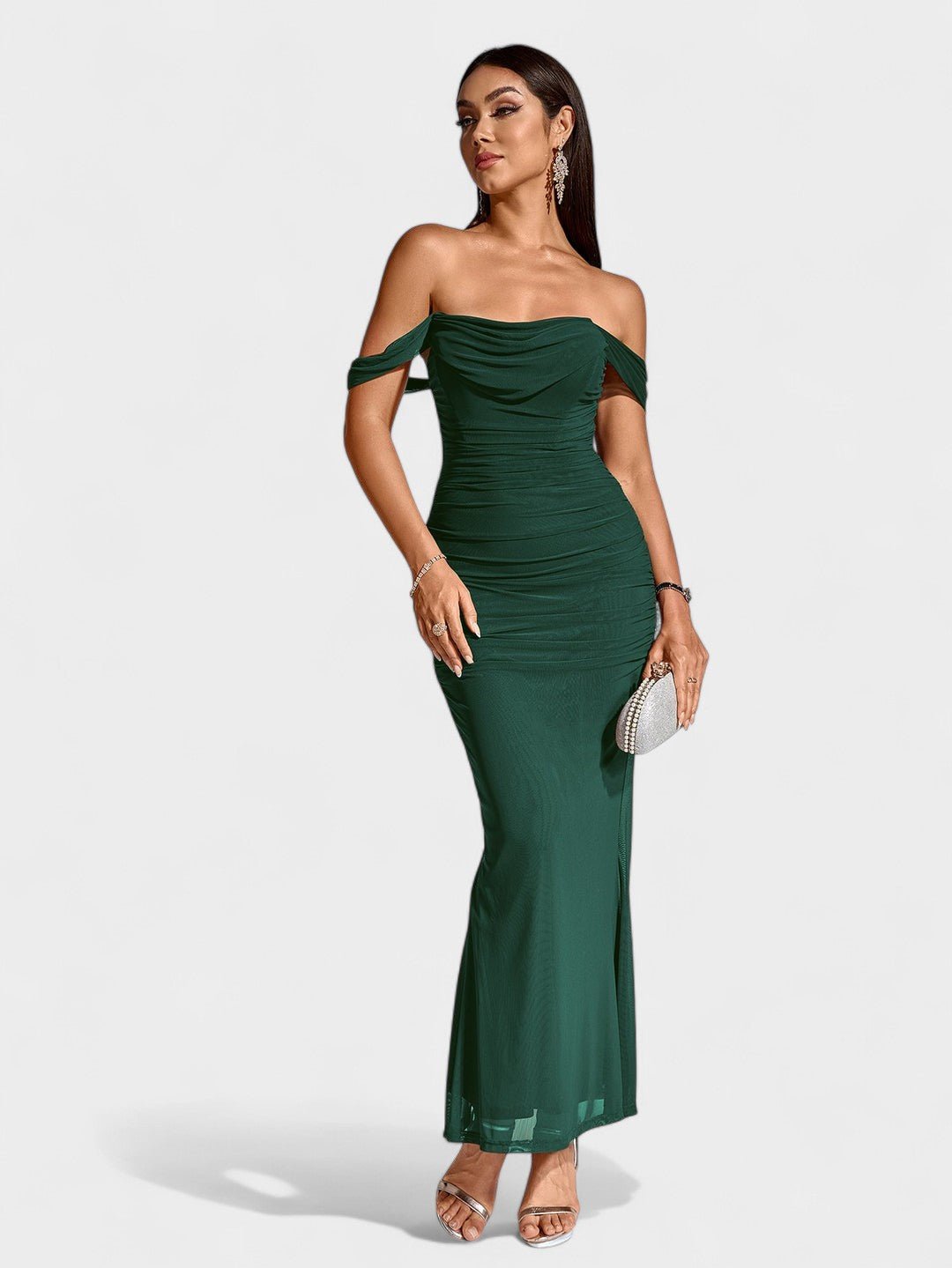 Lora | Nuit Draped Evening Gown - Lora Toronto