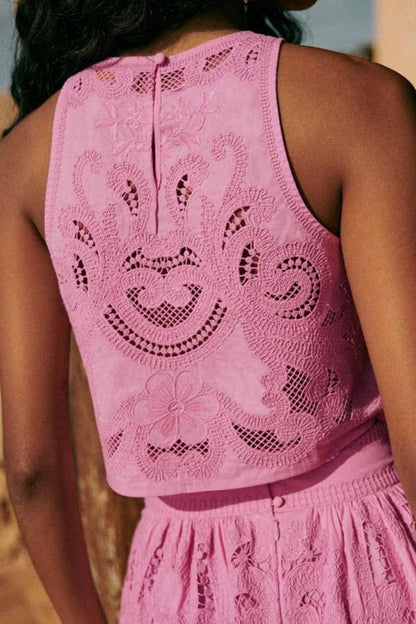 Moise Pink Lace Set - Lora Toronto